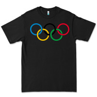 Black Olympic Rings Premium Tee - artisFamous