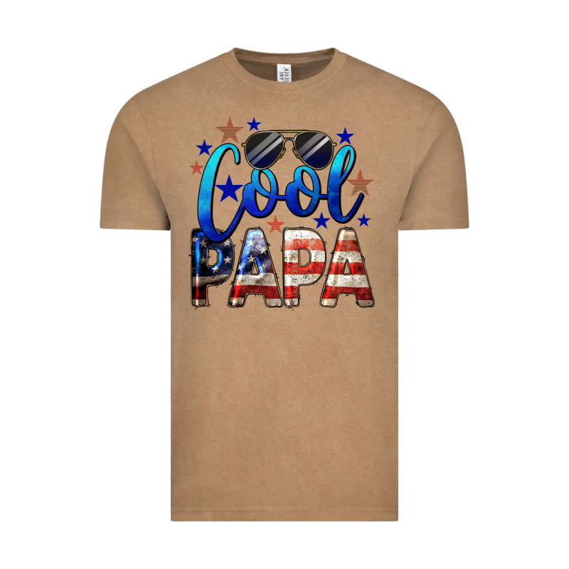 Cool Papa American Flag 4th Of July Vintage Tee by LillyAllenDesigns | Teevron