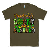 Army Green St. Patrick's Somebody's lucky as husband Classic Tee - OliviaCreatesArt