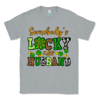 Heather Grey St. Patrick's Somebody's lucky as husband Classic Tee - OliviaCreatesArt