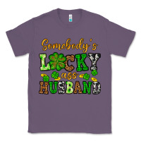 Lavender St. Patrick's Somebody's lucky as husband Classic Tee - OliviaCreatesArt