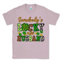 Lilac St. Patrick's Somebody's lucky as husband Classic Tee - OliviaCreatesArt