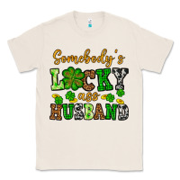 Natural St. Patrick's Somebody's lucky as husband Classic Tee - OliviaCreatesArt