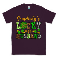 Plum St. Patrick's Somebody's lucky as husband Classic Tee - OliviaCreatesArt
