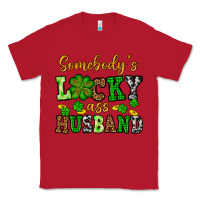 Red St. Patrick's Somebody's lucky as husband Classic Tee - OliviaCreatesArt