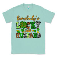 Seafoam St. Patrick's Somebody's lucky as husband Classic Tee - OliviaCreatesArt