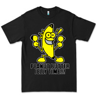 Black peanut butter jelly time banana Premium Tee - artisFamous
