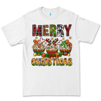 White merry christmas with cupcake bbs Premium Tee - BundleAndBundleShop
