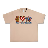 Burro Peace Love Fireworks Urban Heavy Tee - Jasminsmagicworld