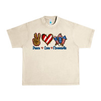 Sandshell Peace Love Fireworks Urban Heavy Tee - Jasminsmagicworld