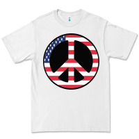 White United states peace symbol Premium Tee - artisFamous