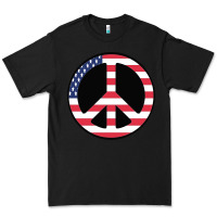 Black United states peace symbol Premium Tee - artisFamous