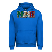 Cobalt Mexican Flag Padre Urban Hoodie - Jasminsmagicworld