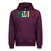 Mauve Wine Mexican Flag Padre Urban Hoodie - Jasminsmagicworld