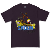 Plum calvin hobbes Premium Tee - artisFamous
