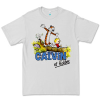 Dove Grey calvin hobbes Premium Tee - artisFamous