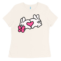 Bone Minnie Mouse Ladies Tee - CowhideDigitalArt