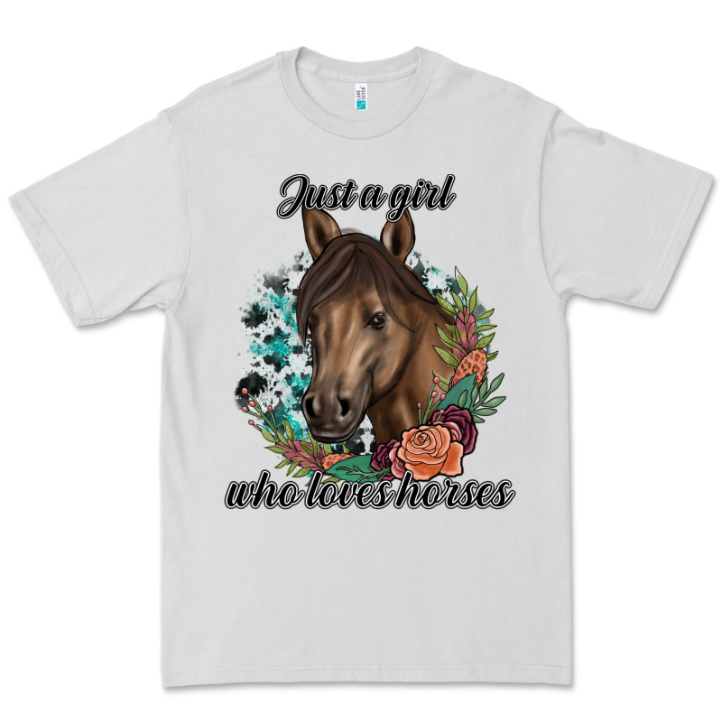 Just A Girl Who Loves Horses Premium Tee by artisFamous | Teevron