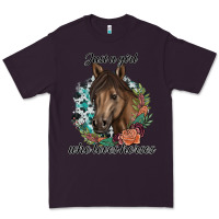 Plum Just A Girl Who Loves Horses Premium Tee - artisFamous