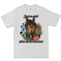 Just A Girl Who Loves Horses Premium Tee | Teevron