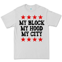 Dove Grey my block my hood my city Premium Tee - artisFamous