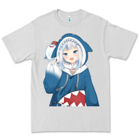 Dove Grey Smile Beautiful Gawr Gura Premium Tee - artisFamous