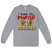 Heather Grey I Teach The Smartest Cookies Long Sleeve Tee - LillyAllenDesigns