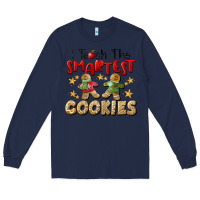Navy I Teach The Smartest Cookies Long Sleeve Tee - LillyAllenDesigns