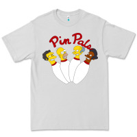 Dove Grey pin pals The Simpsons Premium Tee - artisFamous