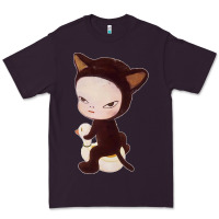 Plum Yoshitomo Nara Cute Cat Premium Tee - artisFamous