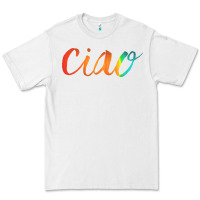 White ciao italian saying Premium Tee - artisFamous