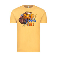 Vintage Mustard Fall Gobble Gobble Y'all Vintage Tee - LillyAllenDesigns