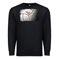 Black volleyball brushstroke Premium Sweatshirt - Jasminsmagicworld
