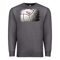 Charcoal Heather volleyball brushstroke Premium Sweatshirt - Jasminsmagicworld