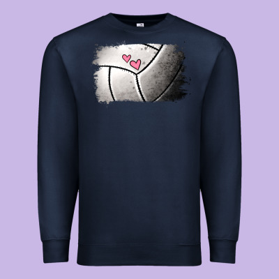 Volleyball Brushstroke Premium Sweatshirt Designed By Jasminsmagicworld