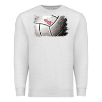 Oatmeal Heather volleyball brushstroke Premium Sweatshirt - Jasminsmagicworld