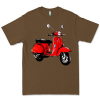 Cacao classic italian vespa scooter Premium Tee - artisFamous