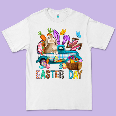 Easter Day With Truck Premium Tee Designed By Bundleandbundleshop