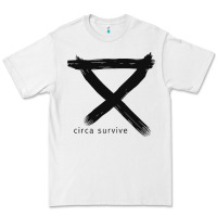 White CIRCA SURVIVE Premium Tee - artisFamous