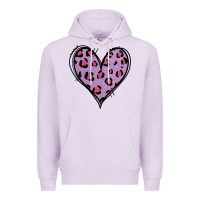 Lilac Glitter Purple Leopard Heart Premium Hoodie - Jasminsmagicworld