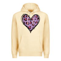 Pina Colada Glitter Purple Leopard Heart Premium Hoodie - Jasminsmagicworld