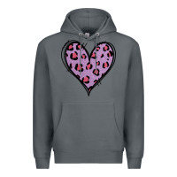 Rock Glitter Purple Leopard Heart Premium Hoodie - Jasminsmagicworld