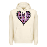 Tofu Glitter Purple Leopard Heart Premium Hoodie - Jasminsmagicworld