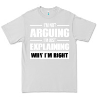 Dove Grey I'M NOT ARGUING I'M JUST EXPLAINING WHY I'M RIGHT FUNNY Premium Tee - artisFamous