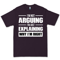Plum I'M NOT ARGUING I'M JUST EXPLAINING WHY I'M RIGHT FUNNY Premium Tee - artisFamous
