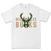 White Milkwaukee Bucks Premium Tee - artisFamous