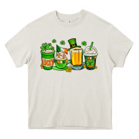 Cream St. Patrick's Day coffee cups Heavy Core Tee - OliviaCreatesArt