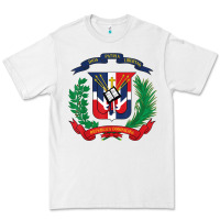 White dominican republic flag national emblem republica dominicana t shirt Premium Tee - artisFamous