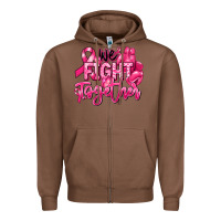 Chestnut we fight together breast cancer Zipper Hoodie - RanaPortraitStore