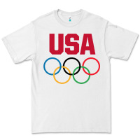 White Olympic Rings Premium Tee - artisFamous